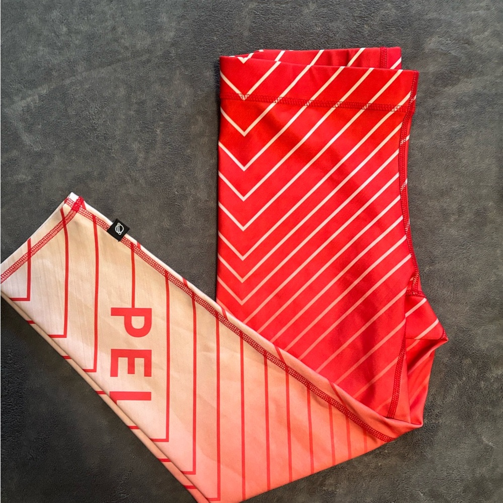 Peloton Red and Pink Leggings